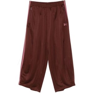 Needles, Heren, Broeken, Bruin, Maat: S Poliester,