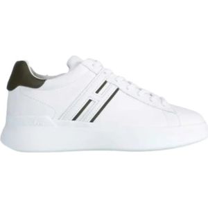 Hogan Leren sneakers met geheugenschuimzool , White , Heren , Maat: 46 EU