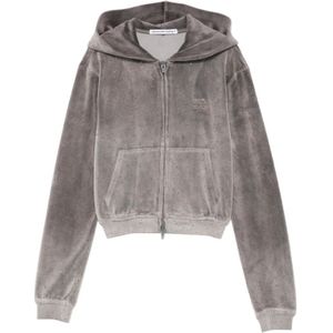 Alexander Wang, Dames, Sweatshirts & Hoodies, Grijs, Maat: XS