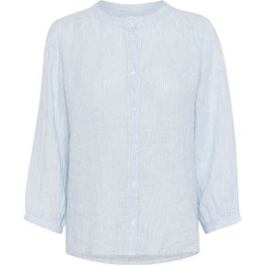 Part Two, Dames, Blouses & Shirts, Blauw, Maat: L Linnen,