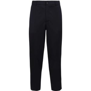 Moncler, Heren, Broeken, Blauw, Maat: L Wol,