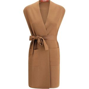 Max Mara, Dames, Jassen, Bruin, Maat: XS Viscose,