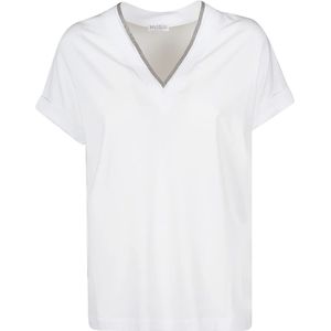 Brunello Cucinelli, Dames, Tops, Wit, Maat: M Katoen,