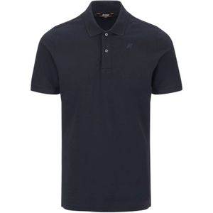 K-Way, Heren, Tops, Blauw, Maat: 2XL Katoen,