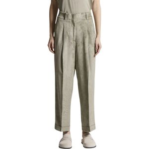 Peserico, Dames, Broeken, Groen, Maat: 2XS Viscose,