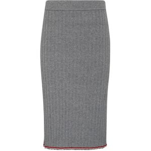 Thom Browne, Dames, Rokken, Grijs, Maat: S Kasjmier,
