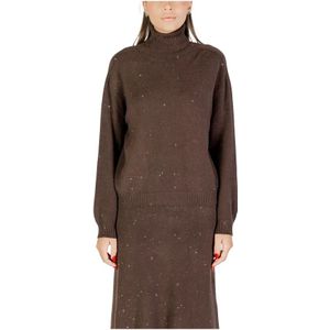 Liu Jo, Dames, Truien, Bruin, Maat: S Viscose,