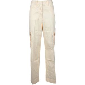 Calvin Klein Jeans, Dames, Broeken, Wit, Maat: XS Katoen,