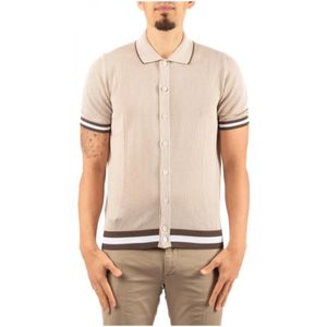 Gran Sasso, Heren, Overhemden, Beige, Maat: M