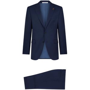 Pal Zileri, Heren, Pakken, Blauw, Maat: M Wol,