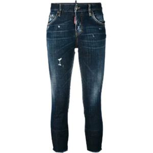 Dsquared2, Dames, Jeans, Blauw, Maat: L Denim,