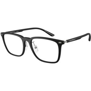 Emporio Armani, unisex, Accessoires, Zwart, Maat: 55 MM