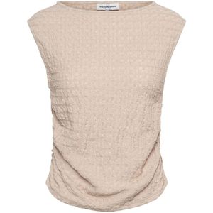 &Co Woman, Dames, Tops, Beige, Maat: 2XL Jersey,