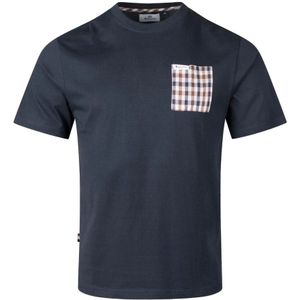 Aquascutum, Heren, Tops, Blauw, Maat: XL Katoen,