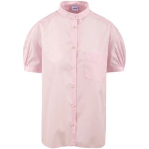 Aspesi, Dames, Blouses & Shirts, Roze, Maat: 2XS Katoen,