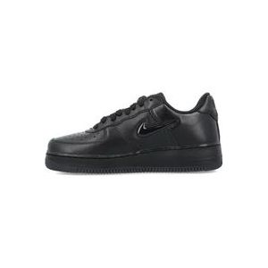 Zwarte Retro Sneakers met Nike Air Logo , Black , Heren , Maat: 37 1/2 EU