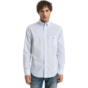 Gant, Heren, Overhemden, Blauw, Maat: S