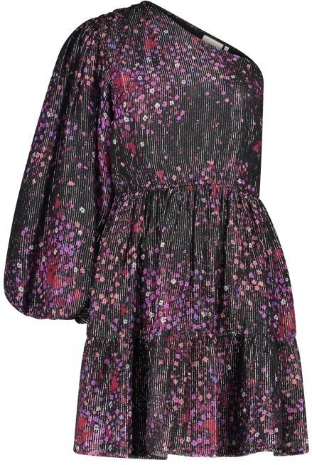 Fabienne Chapot Cocktailjurk  lila / pink / zwart