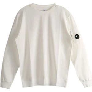 C.p. Company, Heren, Sweatshirts & Hoodies, Wit, Maat: M Fleece,