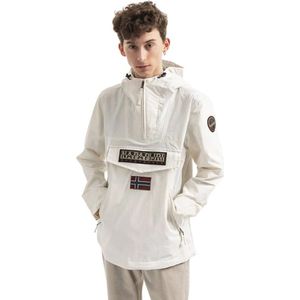 Napapijri, Heren, Jassen, Wit, Maat: M Zijde,