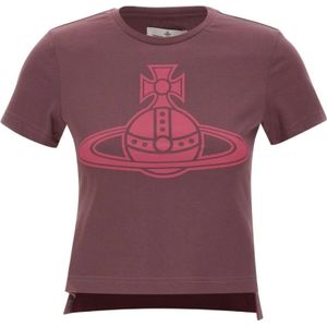 Vivienne Westwood, Dames, Tops, Paars, Maat: S Katoen,