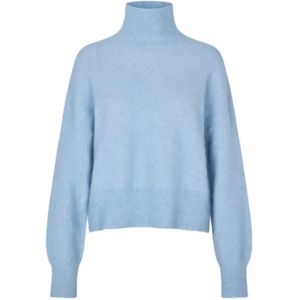Samsøe Samsøe - Coltrui - Blauw - Dames - Wol - Alpaca Wolmix