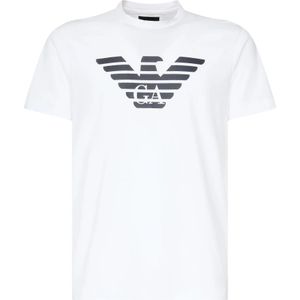 Emporio Armani, Heren, Tops, Wit, Maat: L Katoen,