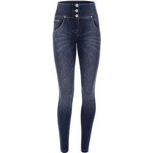 Freddy, Dames, Jeans, Blauw, Maat: S Katoen,