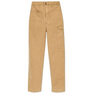 Isabel Marant, Heren, Broeken, Beige, Maat: S Katoen,