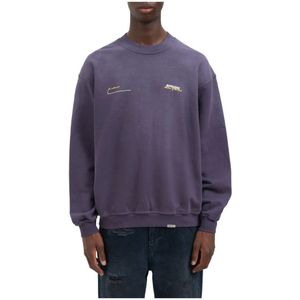 Represent, Heren, Sweatshirts & Hoodies, Paars, Maat: S Katoen,