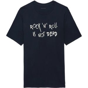 Zadig & Voltaire, Heren, Tops, Blauw, Maat: XL