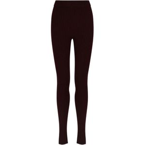 Max Mara, Dames, Broeken, Rood, Maat: S Wol,