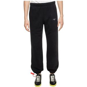 Off White, Heren, Broeken, Zwart, Maat: L