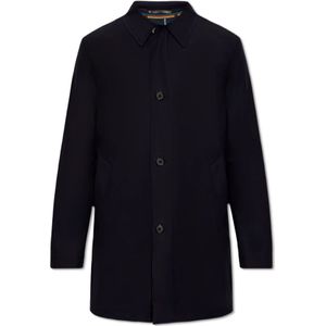 Paul Smith, Heren, Mantels, Blauw, Maat: S Wol,
