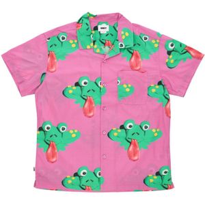 Obey, Heren, Overhemden, Veelkleurig, Maat: L Katoen,