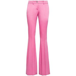 Philipp Plein, Dames, Broeken, Roze, Maat: S Satijn,