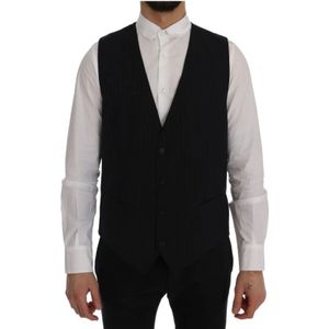 Dolce & Gabbana - Waistcoat - Zwart - Katoen/Viscose