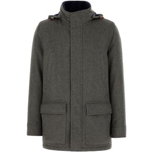 Brunello Cucinelli, Heren, Jassen, Grijs, Maat: XL Katoen,