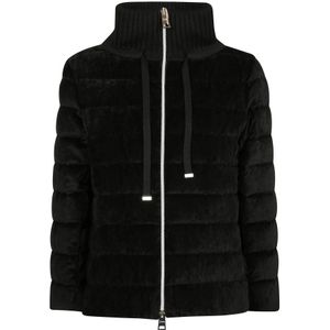 Herno, Dames, Jassen, Zwart, Maat: XS Corduroy,