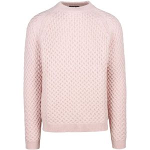 Daniele Fiesoli, Heren, Truien, Roze, Maat: XL Wol,