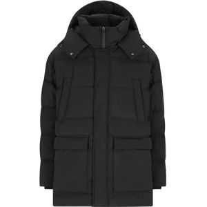 Herno, Heren, Jassen, Zwart, Maat: M Synthetisch,