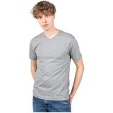 Pepe Jeans - T-shirt - Grijs - Katoen - V-hals - Tweepak