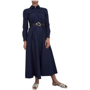 Kocca, Dames, Jurken, Blauw, Maat: S Katoen,
