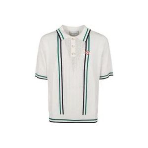 Casablanca Sporty Tennis Polo , White , Heren , Maat: XL