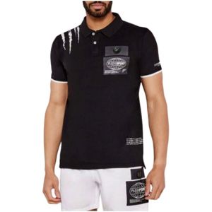 Philipp Plein, Heren, Tops, Zwart, Maat: XL Katoen,