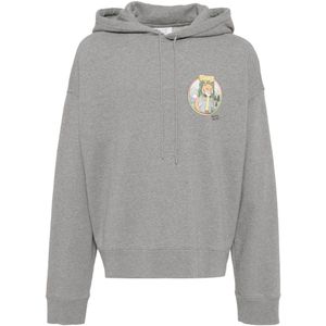Maison Kitsuné, Heren, Sweatshirts & Hoodies, Grijs, Maat: XL Katoen,