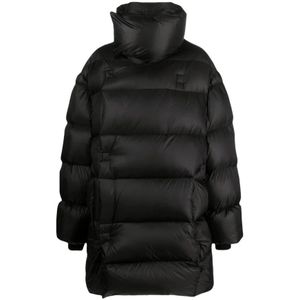 Rick Owens, Heren, Mantels, Zwart, Maat: M Nylon,