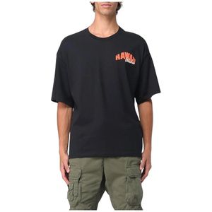 Alpha Industries, Heren, Tops, Zwart, Maat: L