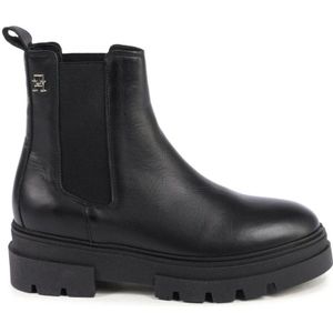 Tommy Hilfiger, Dames, Schoenen, Zwart, Maat: 39 EU Leer,