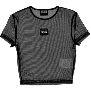 Mesh Top Cycling Shorts Set - Zwart - T-shirt